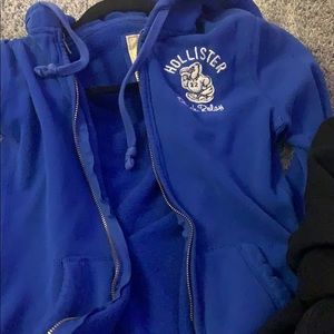 Royal Blue Varsity Hollister Zip up